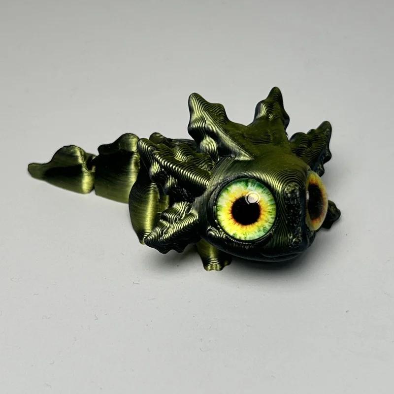3D-Druck Salamander Actionfiguren Mehrgelenkig Beweglich Simulationsaugen für Heimzubehör Kindergeschenk Wohnzimmerdekoration