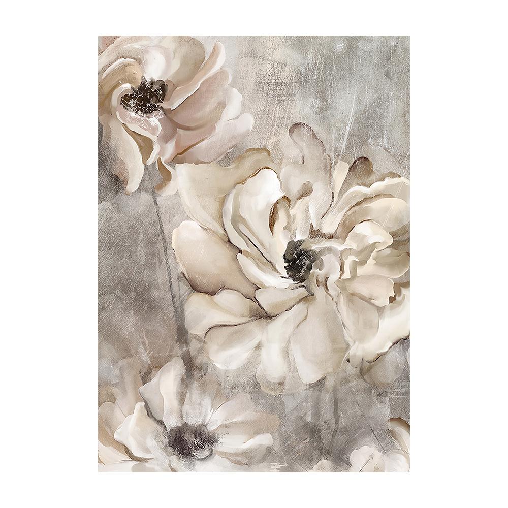 Still Life Poster Botanical Beige Flower Canvas Painting Nordic Wall Art Pictures for Living Room Cafe Home Decor