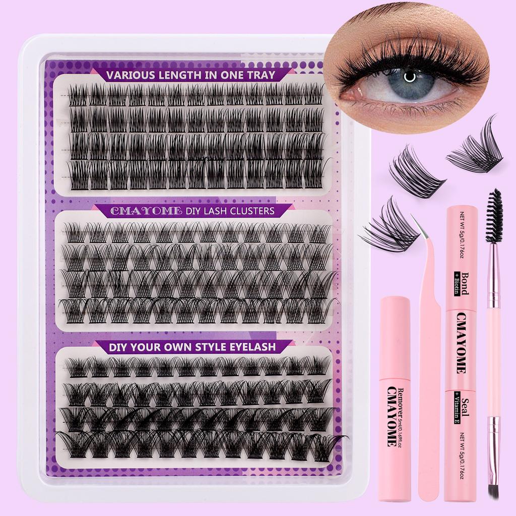 Diy False Eyelashes, 148 Tufts Of Extended Hair, Three Mixed Thick Eyelashes