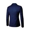Men Blazer Single Button Solid Color Turndown Collar Plus Size Slim Pockets Suit