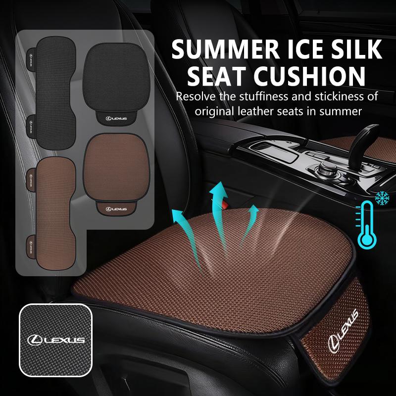 GEFF2 Ice Silk Car Seat Cover Seat Cushion Pad Mat Auto Interior Accessories For Lexus UX250h RX450h CT200h RX400h NX LX GC RX UX GX