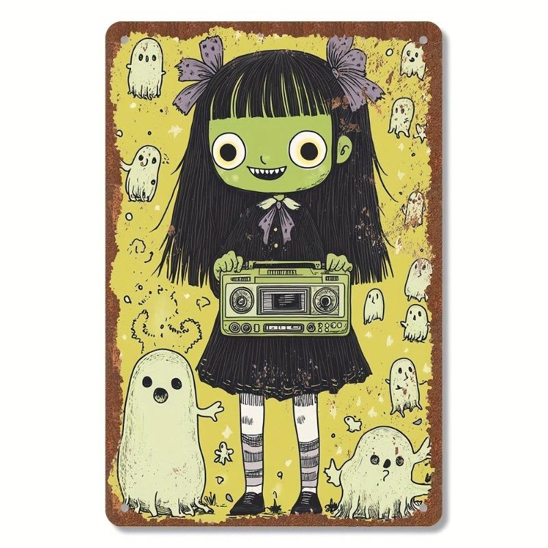Halloween Metal Tin Sign Wall Decor 20x30cm
