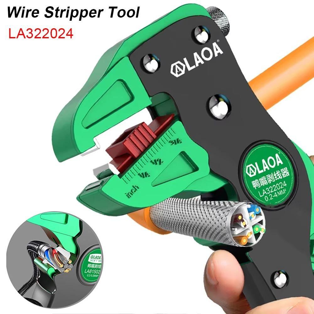 1Pcs LA322024 Wire Stripper Adjustable Cable Cutting Nippers New Electrician Pliers