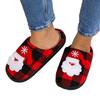 Christmas Cotton Slippers Winter Warm Couples Thick Sole Soft Sole Shoes Thickened Slip Slippers Moccasins Slippers for Women