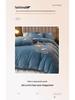 Coral Fleece Milk Velvet Winter Bedding Set: Thickened Embroidered Duvet Cover and Bed Sheet for Dorms.