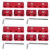 Hose Separator AN8 AN9 AN10 Aluminum Hose Separator Clamp Engine Spark Plug Wire Separator Wire Fixing Mounting Hardware Storage (Red)