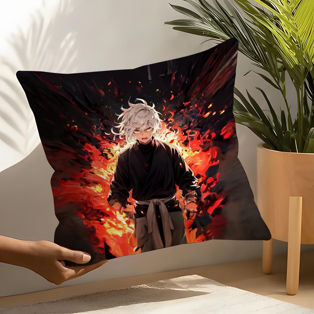 Hell'S Paradise - Jigokuraku Pillow Case Linen Cushion Covers For Decorative Sofa Home Pillows Case Car Chair Pillows Cases
