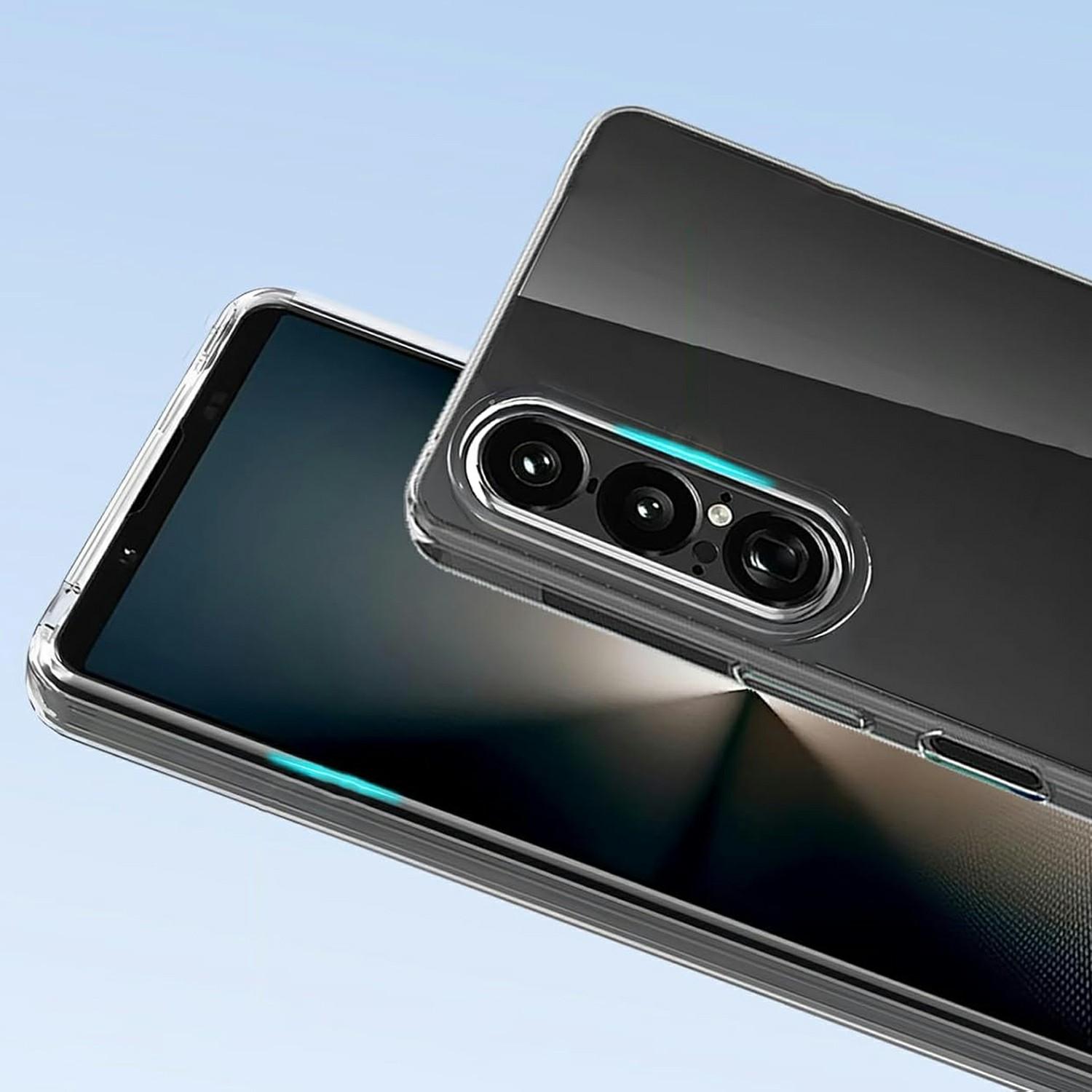

For Sony Xperia 1 VII Case Anti-Fingerprint Crystal Clear TPU Phone Cover As Shown A