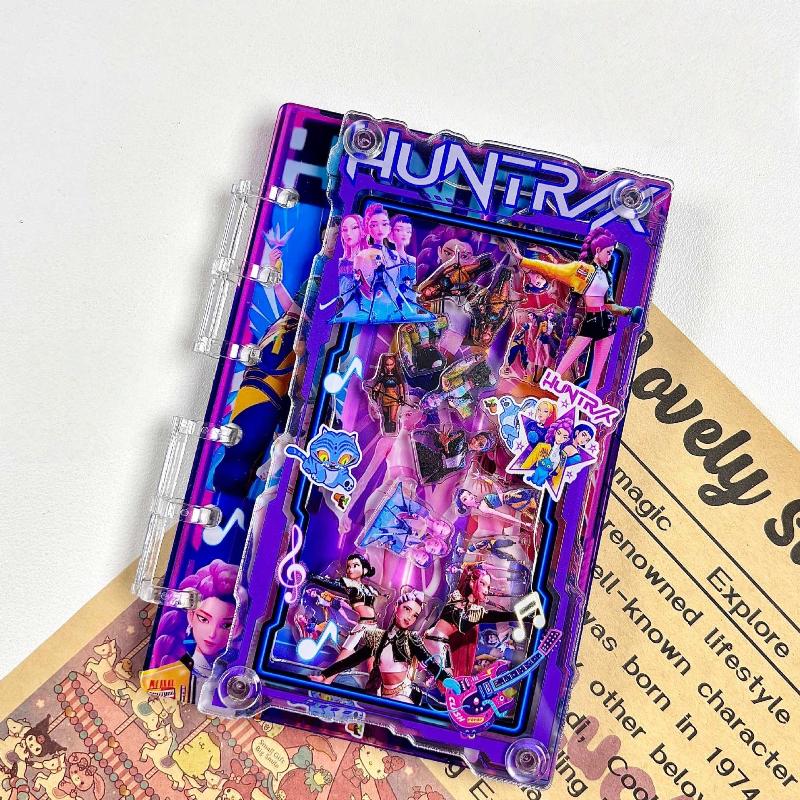 A7 Kpop Dämonenjäger Notizbuch Rumi Mira Zoey Ordner Cartoon Anime Muster Ordner Notizblock Student Schreibwaren Zubehör Geschenke