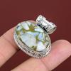 Copper Larimar Pendant 925 Sterling Silver Pendant Genuine Gemstone Pendant Handmade Jewelry Vintage Pendant Gifts For Wife Designer Jewelry