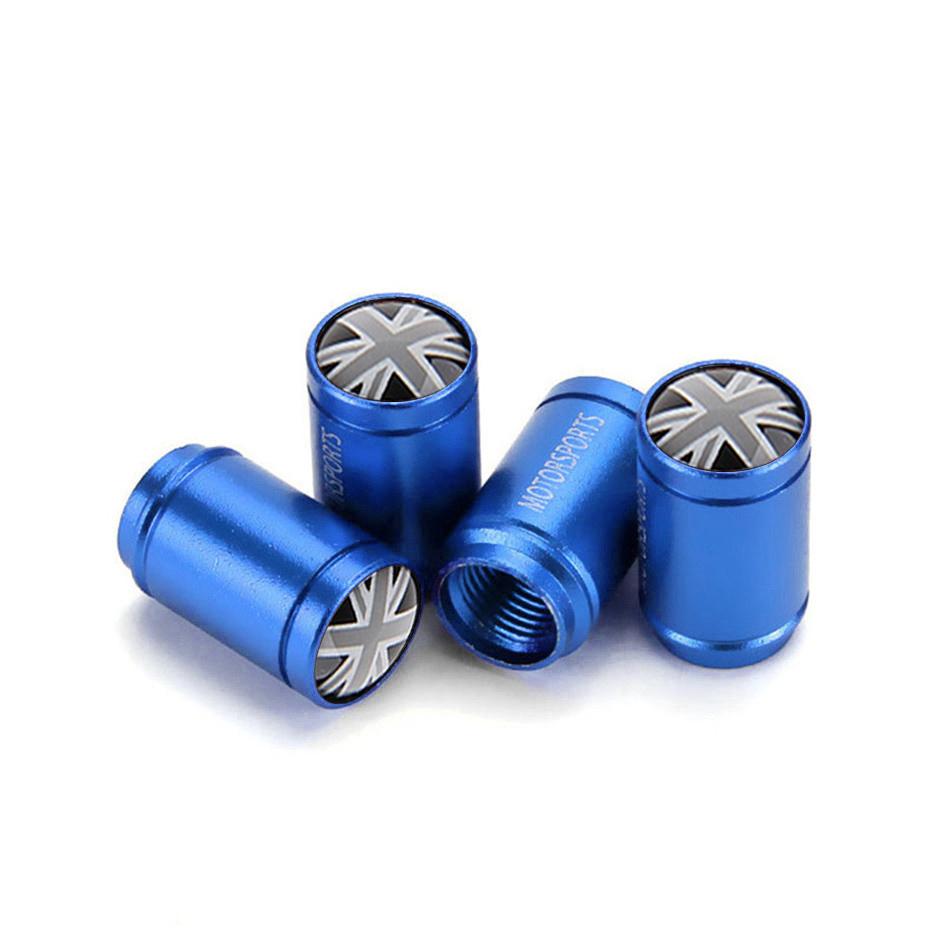 4Pcs UK England British Flag Bike Moto Car Wheel Tires Valve Caps Cover For Vauxhall Mini Cooper Ford Kia Hyundai VW Accesories