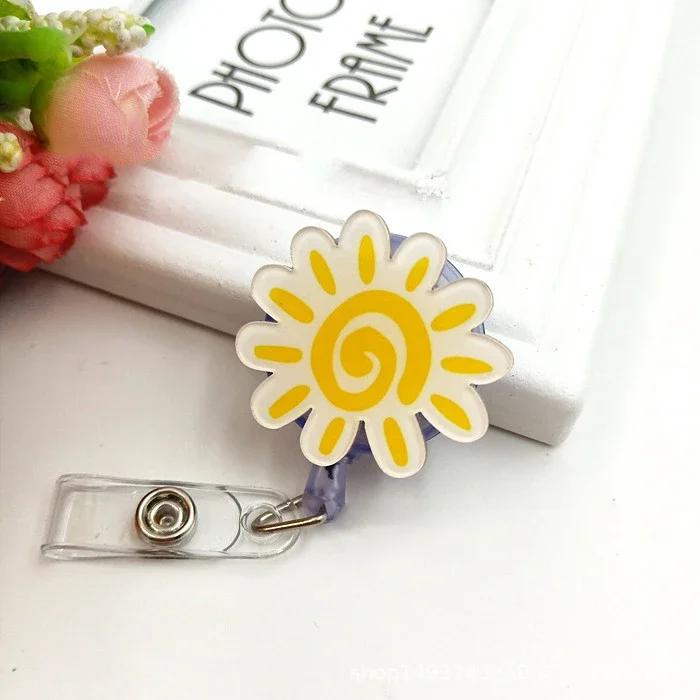 New Nurse Doctor Retractable Badge Reel with Horizontal Style Students ID Business Card Work Card Badge Holder Office Supplies