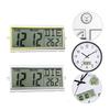Multifunctional Wall Clock with Temperature Lunars Time Display Stylish for Home Office and School