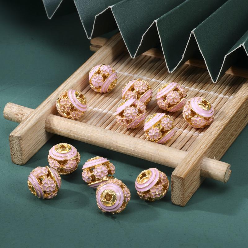 Ханфу-стиль Ручная работа Перегородчатая эмаль Бусины и Подвеска с кисточкой для DIY Ожерелья/Браслета