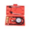 8PCS Compression Tester Kit 0-300 PSI Petrol Gas Engine Cylinder Pressure Gauge Automotive Tool For Motorcycle Car Truck (Black)