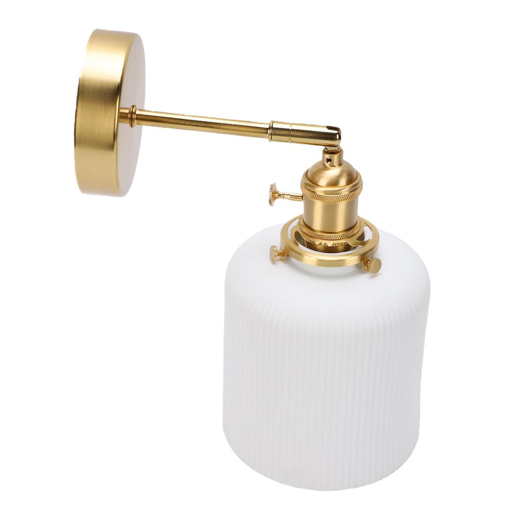 E27 LED Wall Lamp Sconce Pull Chain Switch Modern Wall Light Fixture for Bedroom Reading Indoor