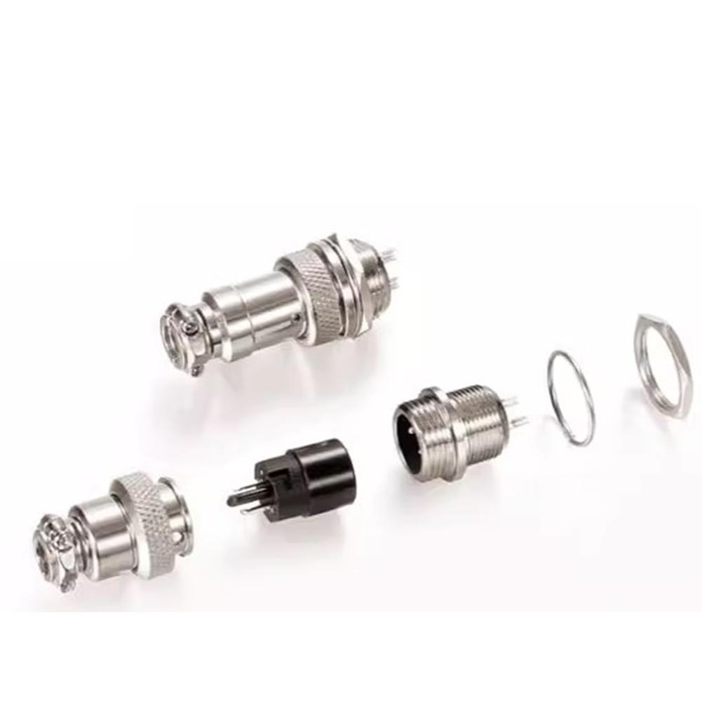 10pcs Aviation Connector For GX16 3/6 Pin Zinc Alloy Aviation Socket Connector For Electrical Connections Power Tools Parts