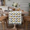 Pastoral Chenille Jacquard Table Runner, Jacquard Embroidery, Green, Christmas, Wedding, Home, Restaurant Decor