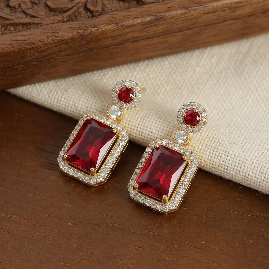 Women's Japanese-Korean Style Zircon Emerald Jewelry Set: Necklace, Ring, Earring, and Elegant Clavicle Chain