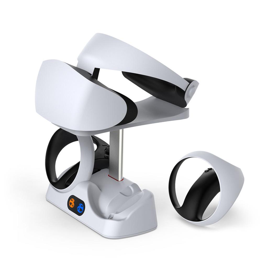 Charger Station LED Indicator Light Quickly Charging Magnetic Suction Storage Base for VR2 Controller Handle Charge Base