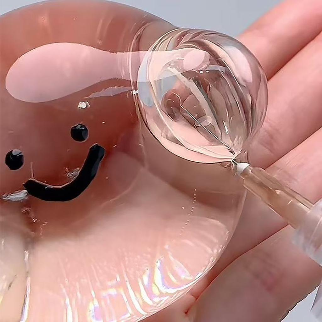 Transparent Crystal Ball Kneading Music, Slow Rebound Transparent Ball Squeezing Artifact, Creative Stress Relieving Toy