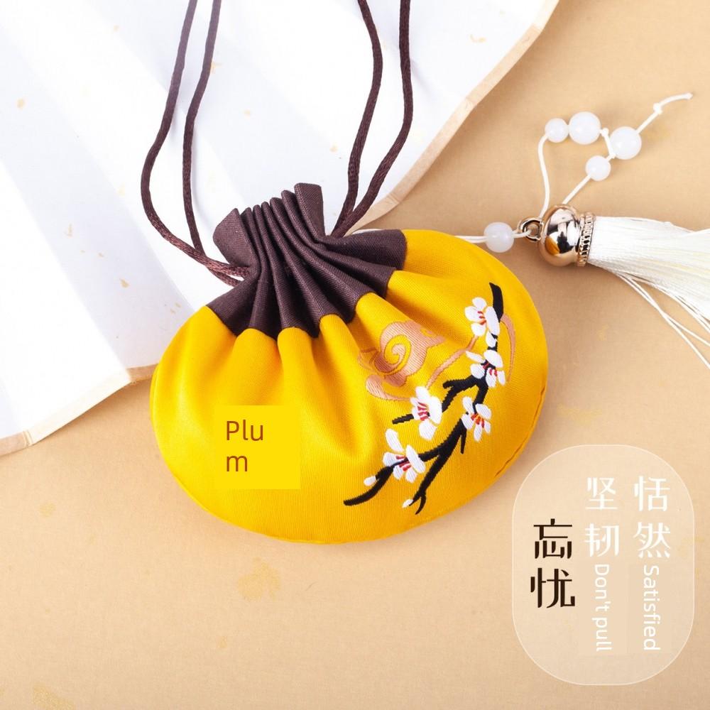 Dragon Boat Festival Fragrance Sachet Empty Bag Handmade DIY Hanging Ornament Mosquito Repellent Bag Mugwort Vintage Style Embroidered Empty Pouch