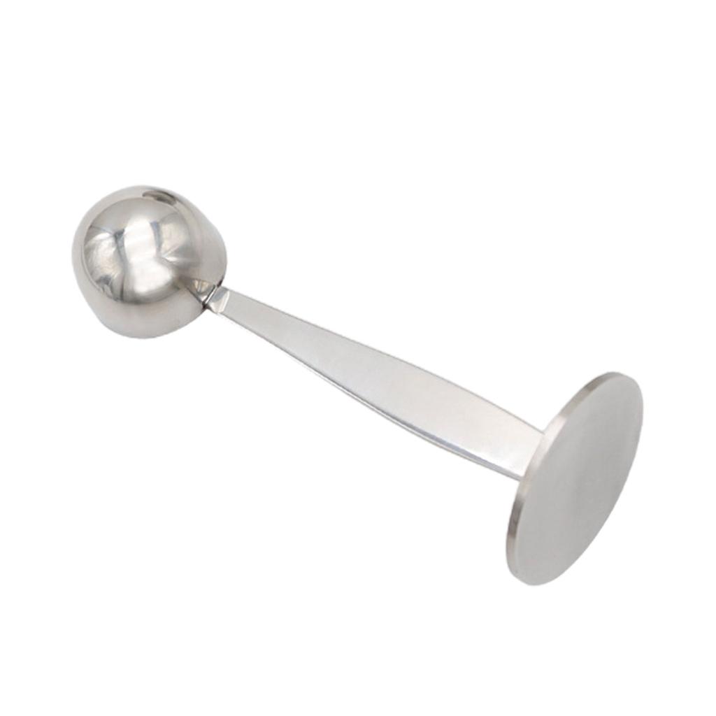 Double Purpose Coffee Spoons Stainless Steel Coffee Measuring and Tamping Tool Convenient Coffee Utensil for Coffee