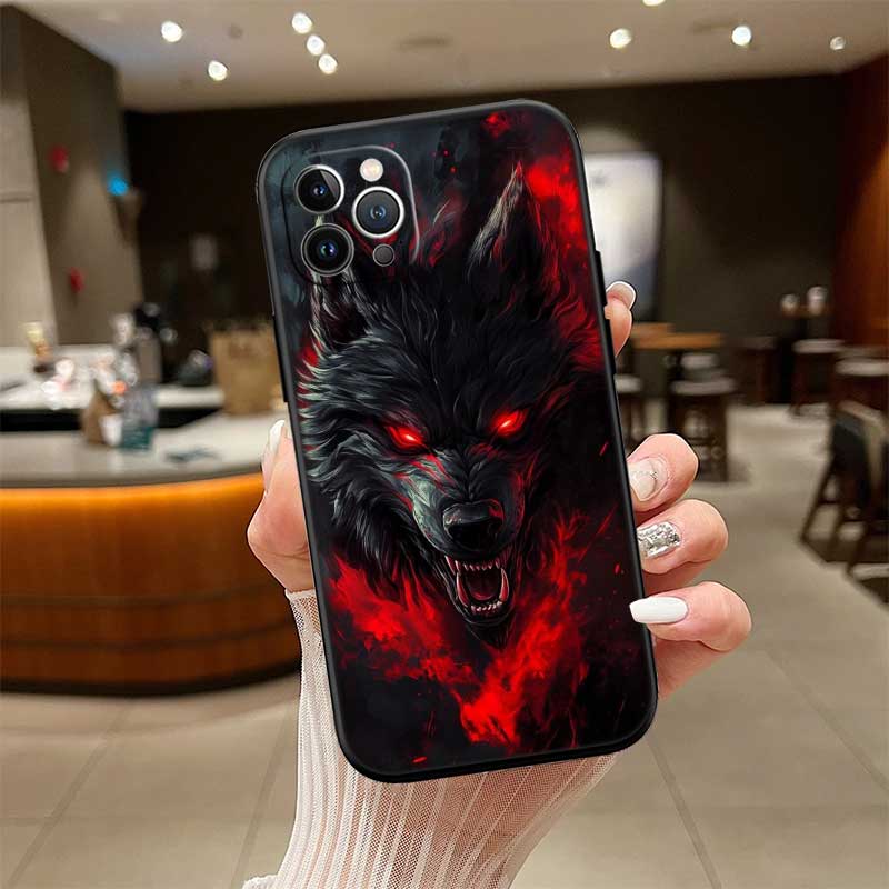 UP6 Animal Wolf Phone Case for Samsung Galaxy A11 A12 A13 A15 A52S A53 A55 A56 A70 A71 A72 A73 F06 F16 F56 S10 Plus S10e