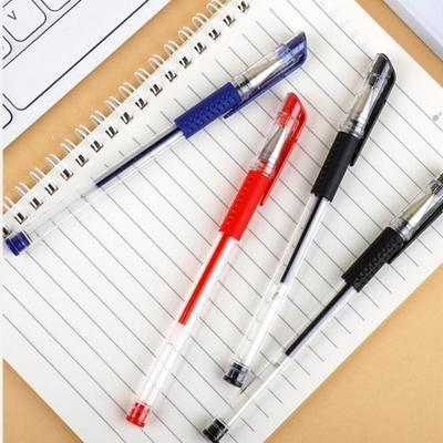 1pc 0.5mm Needle Tip Carbon Neutral Pen, Red Black Blue Ink Smooth Writing Design, For Students Learning Office Public Signature