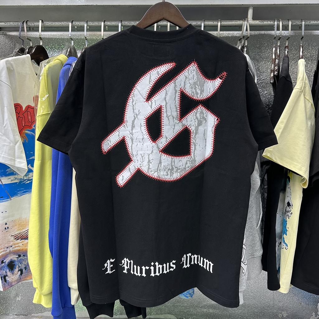 Godspeed American High Street Loose Teen Couple Crew Neck Pullover Casual Commuter ins Short Sleeves