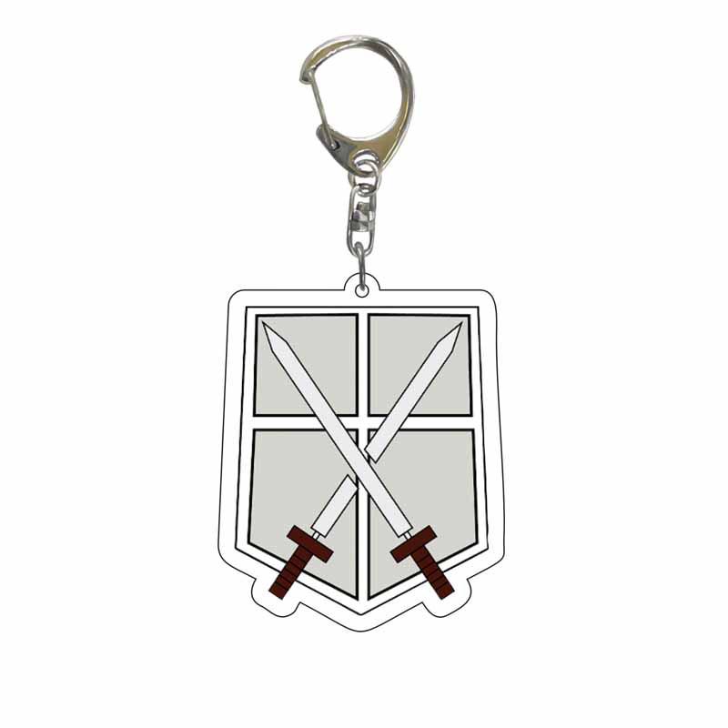 Attack On Titan Anime Acrylic Keychain Pendant - Creative Jewelry Gift