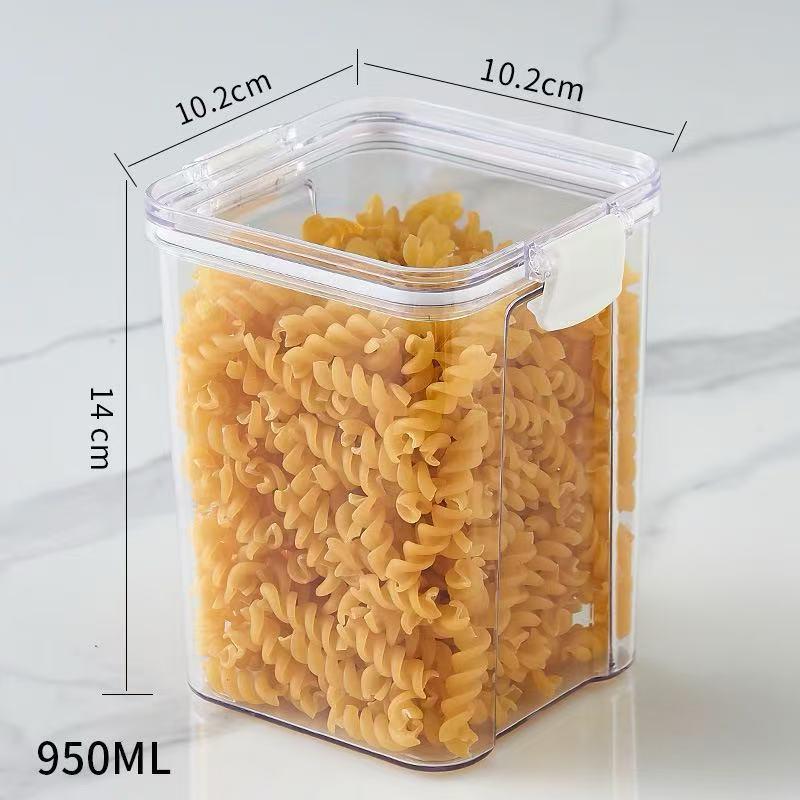 Floral Square Tea Box 460ml with Four Airtight Food-Grade Plastic Compartments