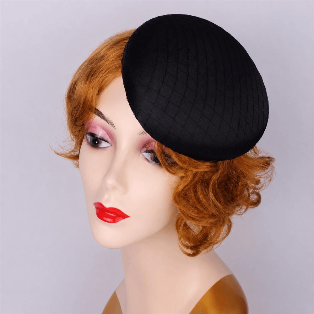 Breiter Krempen-Fascinator-Basis-Kopfschmuck Maskenball Zylinderhut Vintage-Fascinator-Hut Fotografie