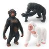 High Quality Pvc Gorilla Figure Set Includes Realistic Black And White Gorilla Models