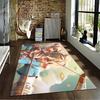 Stylish Cartoon Hunter Rug for Home Decor Suitable for use as an anti-slip game mat for living room and bedroom sofas