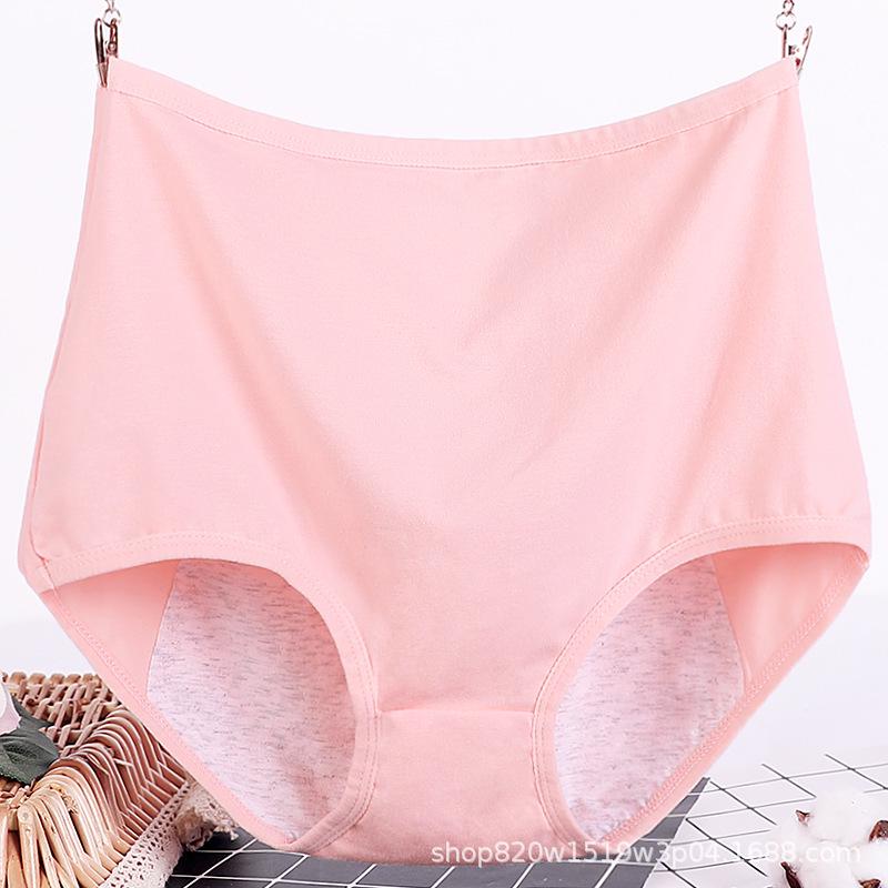High Waist Menstrual Leak-Proof Cotton Underwear for Plus Size