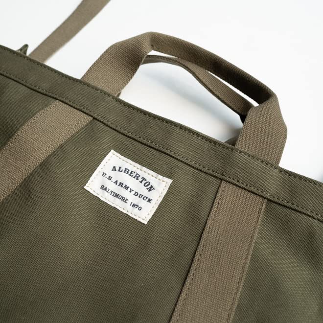 DUCK CANVAS TOTE M SIZE Duck Canvas Tote Bag Shoulder Bag Handbag Bag [Sea] Men's Women's Sand(20)