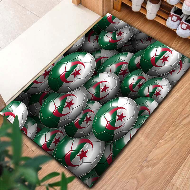 Algeria National Football Carpet Rug for Living Room Bedroom Home Sofa Decoration,Kids play Non-slip Floor Mat