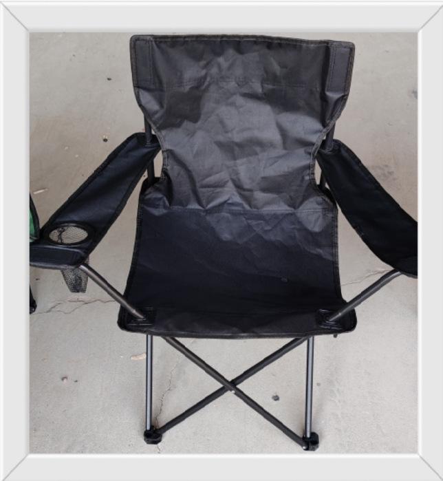 Portable Outdoor Folding Chair with Backrest and Armrests for Camping, Sketching, Fishing, and Beach Activities
