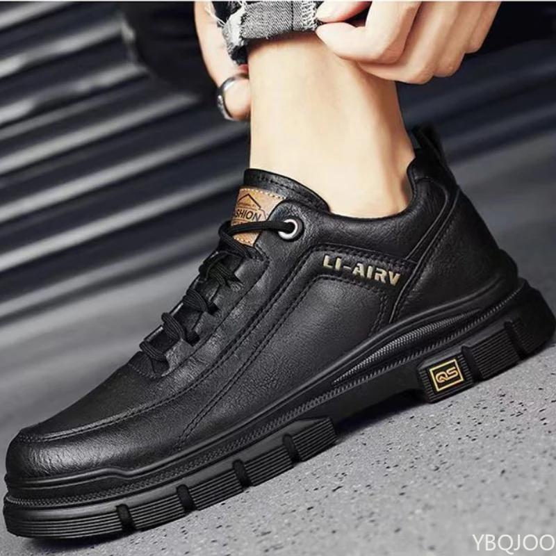 Men's New workwear Shoes Retro low cut leather shoe Casual comfortable work shoes Fashion lightweight Male shoes Homme Zapatos