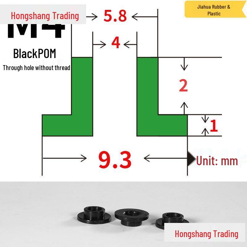 Step T-Shaped Nylon Insulating Bushing Washer, M3-M35 Thread Protection Spacer
