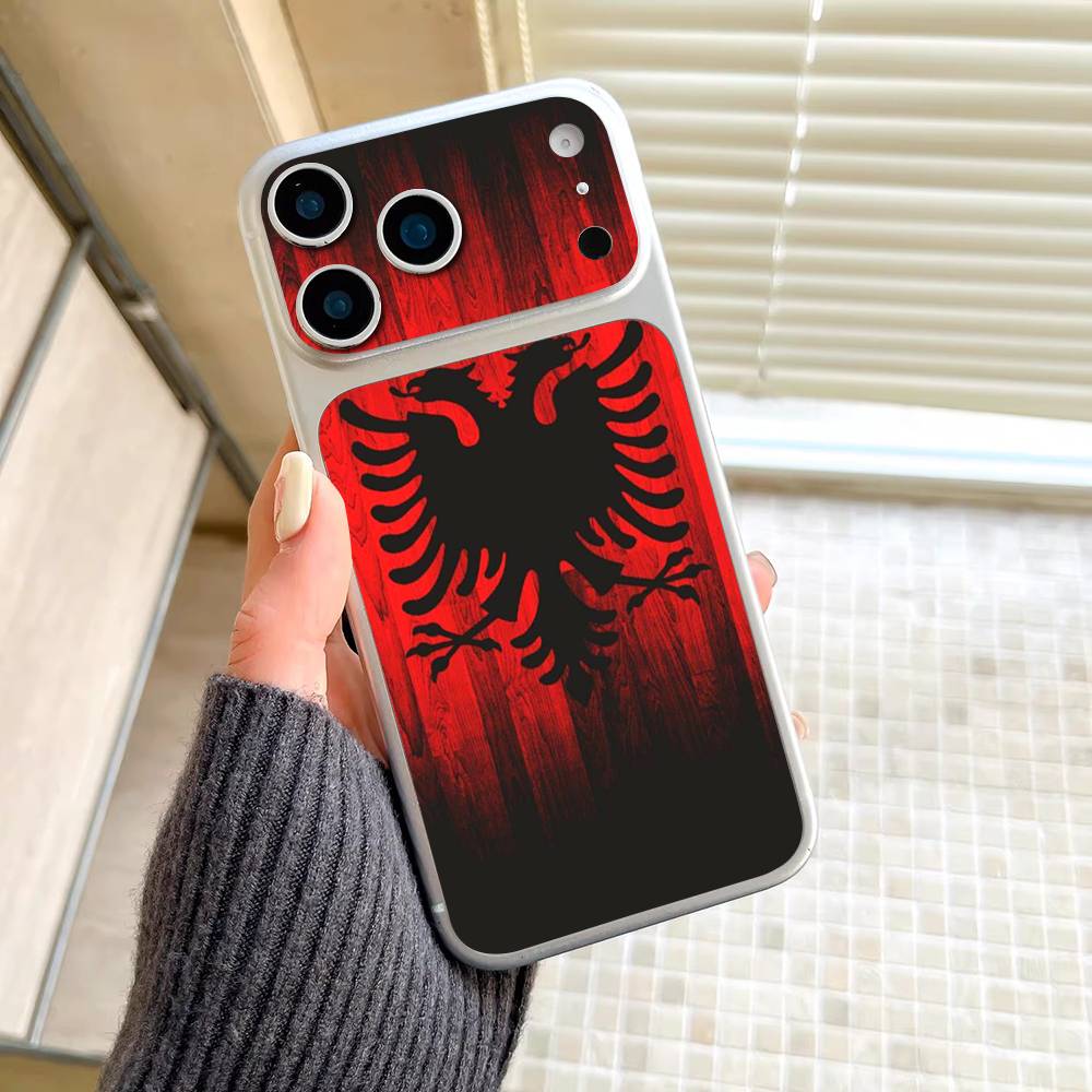 

Albania Albanians Flag For Apple IPhone 17 Pro 17 Pro Max Back Cover Decal Wrap Skin Colorful Rear Protective Sticker Film iPhone 17 Pro
