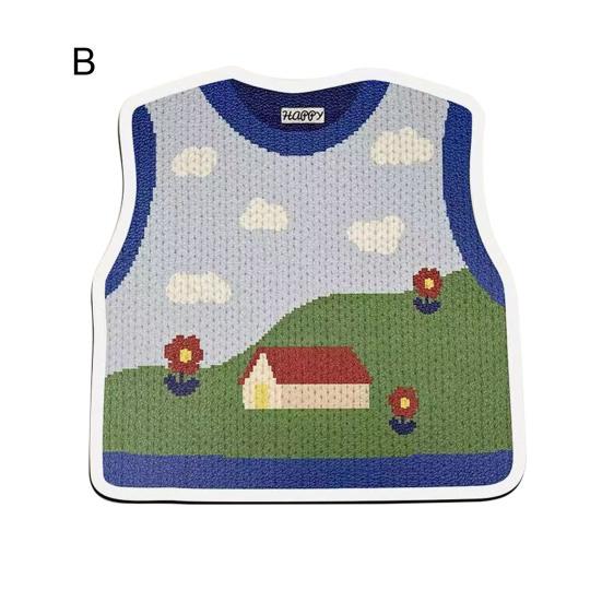 Mouse Pad Wear Resistant Anti-slip Thickened Creative Cute Knitted Sweater Keyboard Mouse Pad Decoration