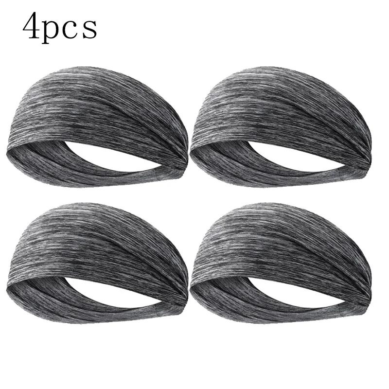 1-8PC sweatband for men women elastic sport hairbands head band yoga headbands headwear headwrap sports workout hair accessories