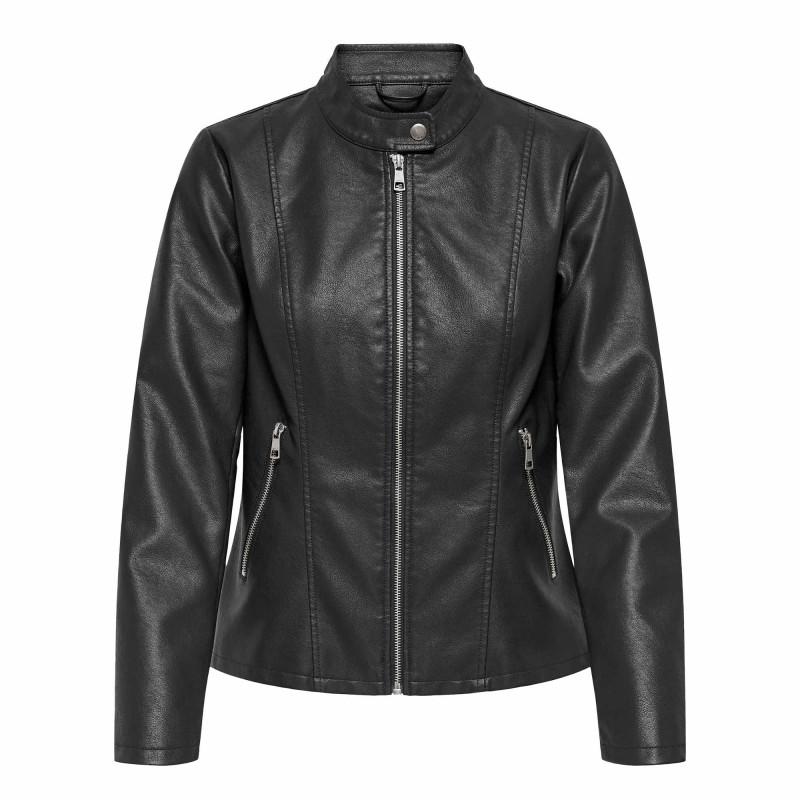 

Женская куртка из искусственной кожи ТОЛЬКО с длинными рукавами и карманами