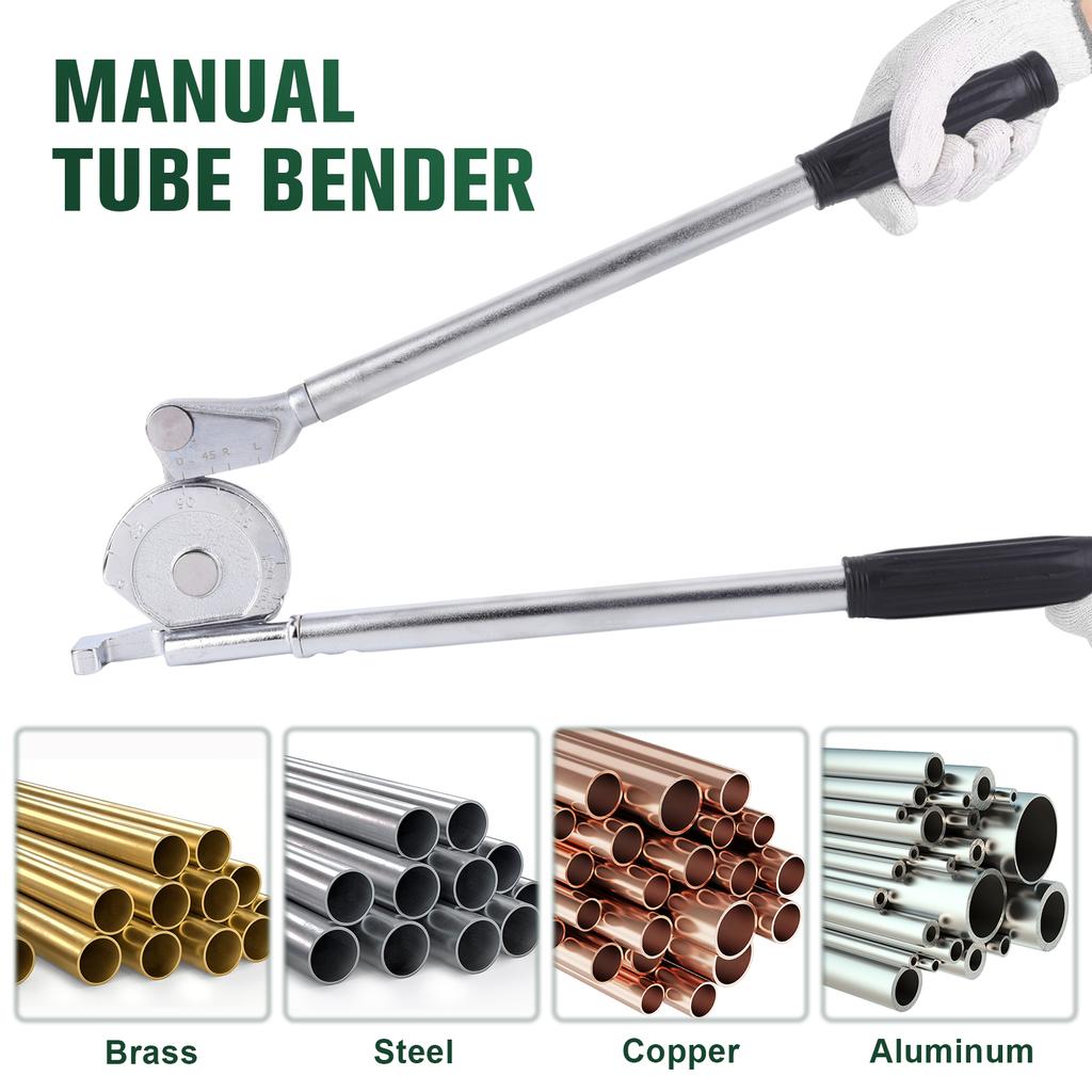12mm 1/2in Kupfer-Sanitärbieger Tragbares Rohrbiegegerät Verstellbarer Winkel Rohrbieger für Metall Aluminium Kupfer