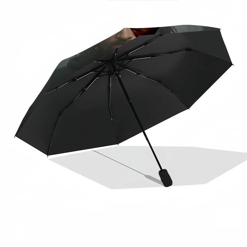 1pc Sword Knight Automatic Folding Umbrella - Compact 8-Rib Design, Durable Plastic & Iron1172L