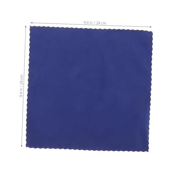 Ibasenice Musical Instrument Cleaning Cloth Made of Blue Double-sided Pile Material Is Suitable for a Wide Range of Musical Instruments Such As
