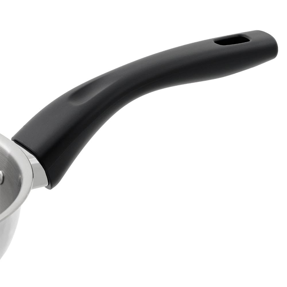 Bestco Dot Rich Stainless Steel Triple-Layer Frying Pan, 24cm, Mirror, ND-242