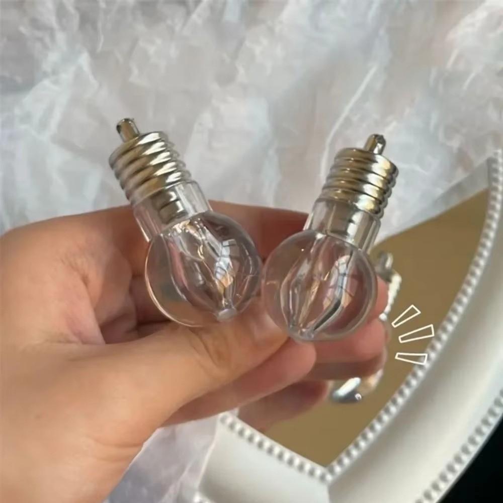 Simulation Light Bulb Lighted Hair Clips Luminous Bulb Shape Hairpin Luminous Hairpin Girls Wear